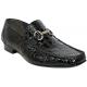 Romano "Executive" Black All-Over Genuine Crocodile Flanks Shoes